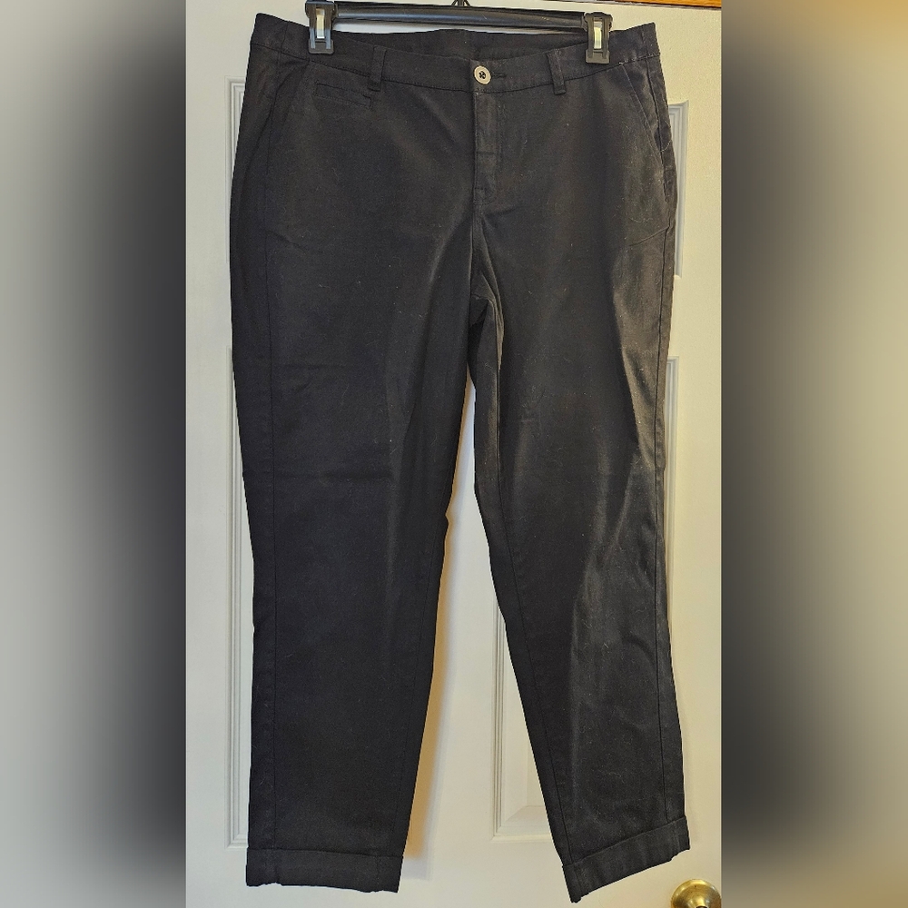 Lane Bryant Boyfriend Cut Black Pants